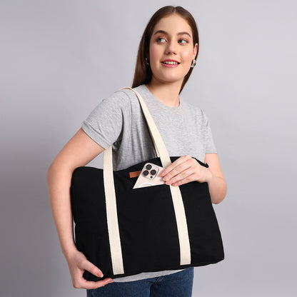 BLACK TOTE BAG
