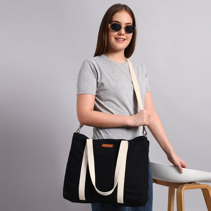 BLACK TOTE BAG