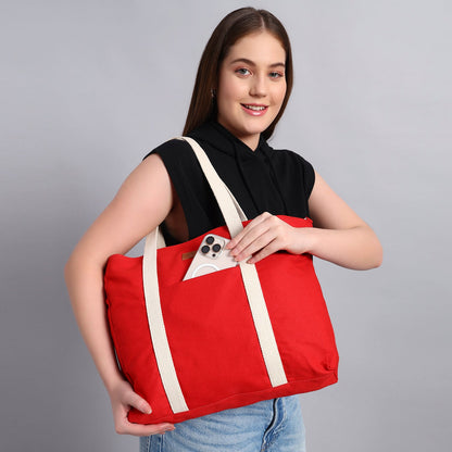 RED TOTE BAG