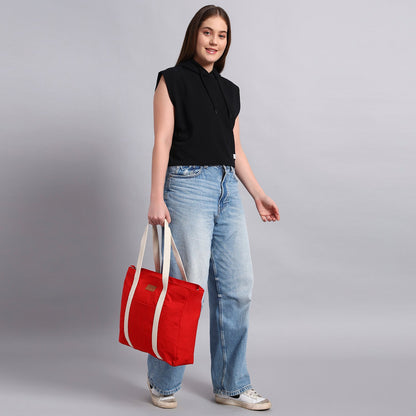 RED TOTE BAG